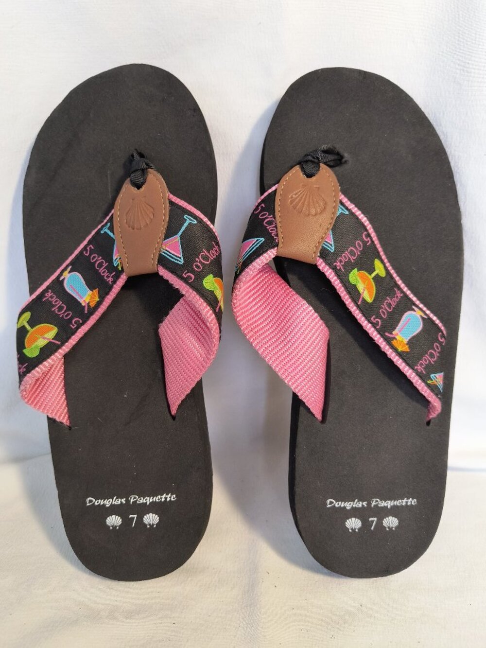 Douglas Paquette flip flops